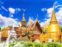 曼谷+芭提雅+普吉8天7晚游 大皇宫+玉佛寺+东芭乐园+风月行街+大小PP岛+帝王岛+大堡礁浮潜+骑大象+船游湄公河